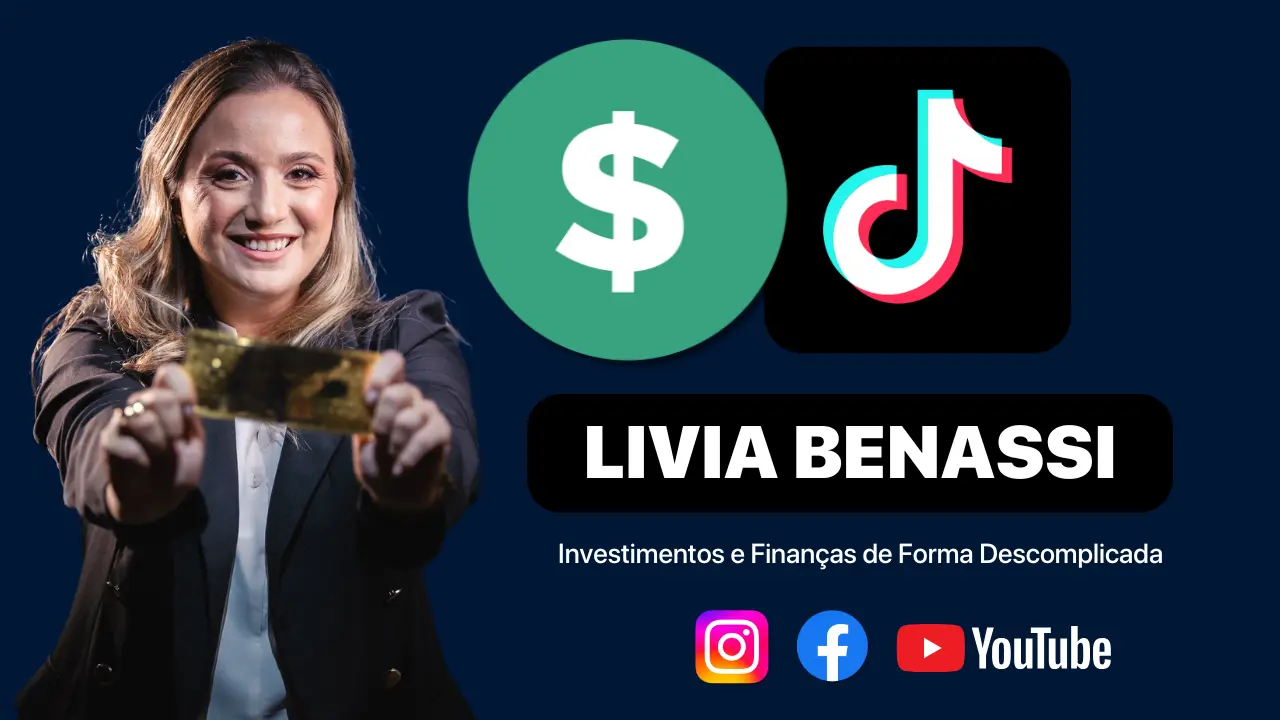 Perfil do Tik tok da Livia Benassi